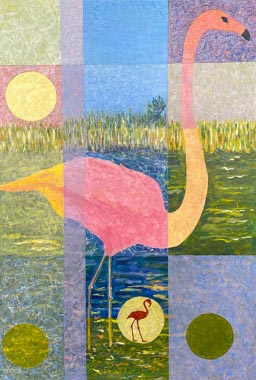 11 Barre Barrett “Flamingo View”
acrylic
36”H x 24”W x 1.5”D