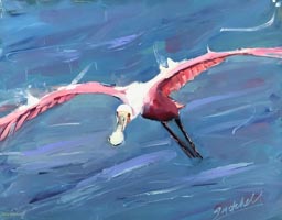 24 Sally Mitchell  “Free as a Bird”
oil
16”H x 20”W