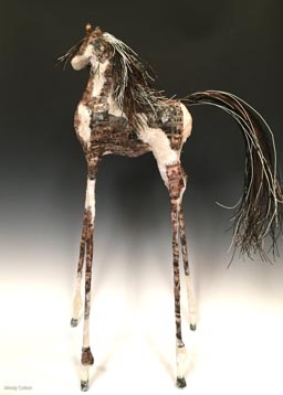 65 Mindy Colton “Wild and Free Mustang”
sculpture
26”H x 15”L x 9”D